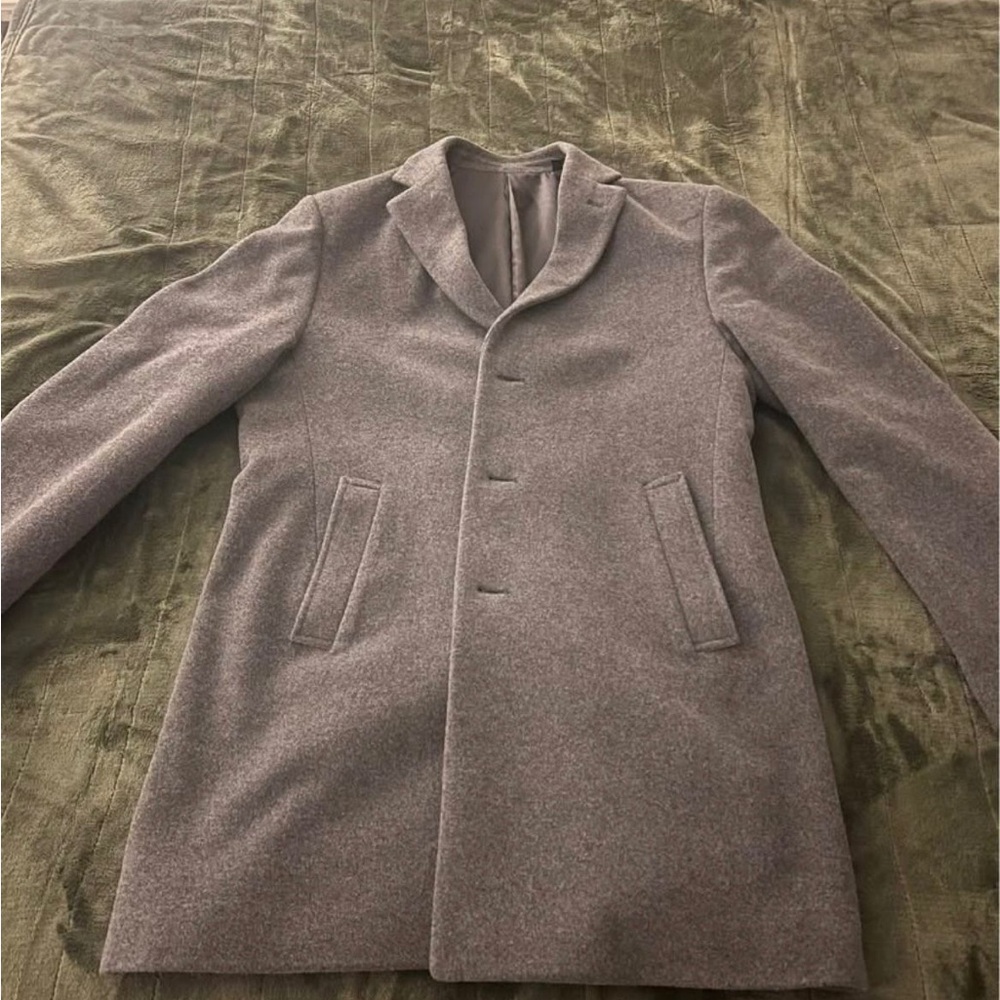Calvin Klein Men's Gray Trench Coat